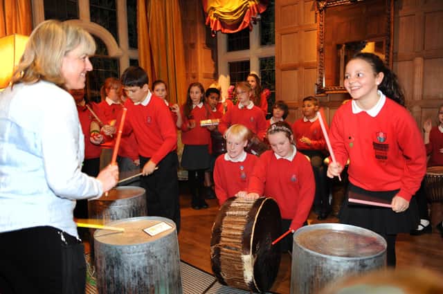 Launch of new Arts Academy. Southwater school children entertain the guests. Photo by Derek Martin