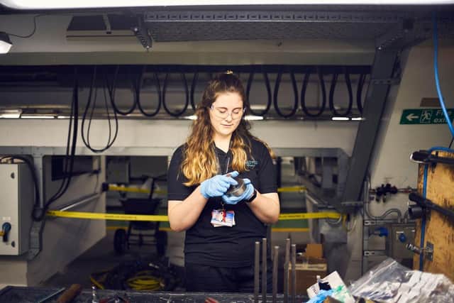 Liberty Frankland is a former apprentice who is now full-time employed at Gatwick