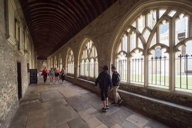The cloisters in Chichester Cathedral