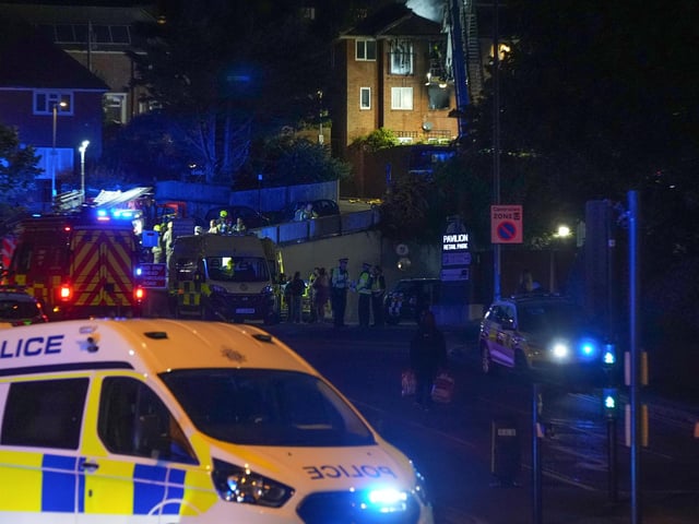 A fire broke out at a residential property in Saunders Park View