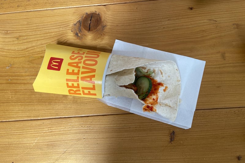 The spicy sriracha chicken wrap. Picture from National World