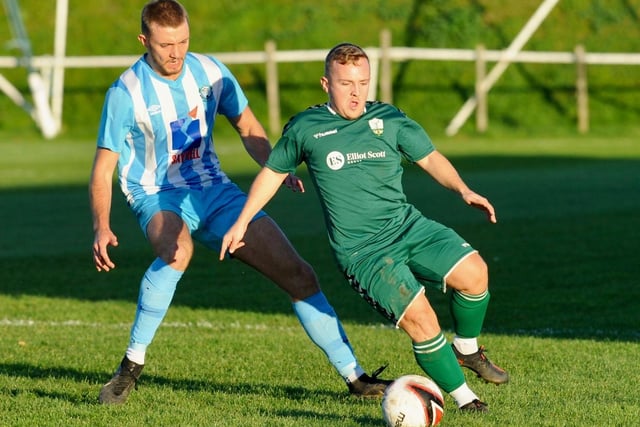 Action from Worthing United's 2-1 home loss to Forest Row in the SCFL division one