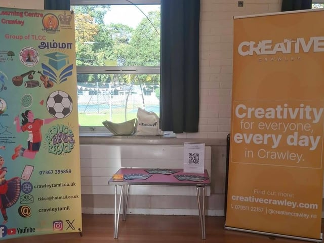 Children and adults came together in Crawley to discover the powerful rhythms of Parai, a traditional Tamil drumming art form, at a community workshop organised by Aurvi Collective