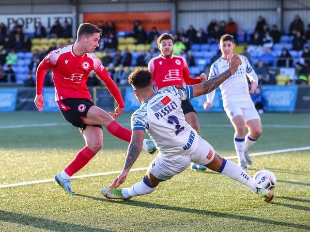 Action from Eastbourne Borough's 2-1 Boxing Day win at Havant and Waterlooville in National League South