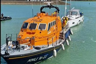 The volunteers at Eastbourne had a busy start to August with four different taskings on the first day of the month. Picture: Eastbourne RNLI