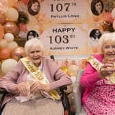 Audrey White turned 103, and resident Phyllis Long turned 107 years ‘young’. 