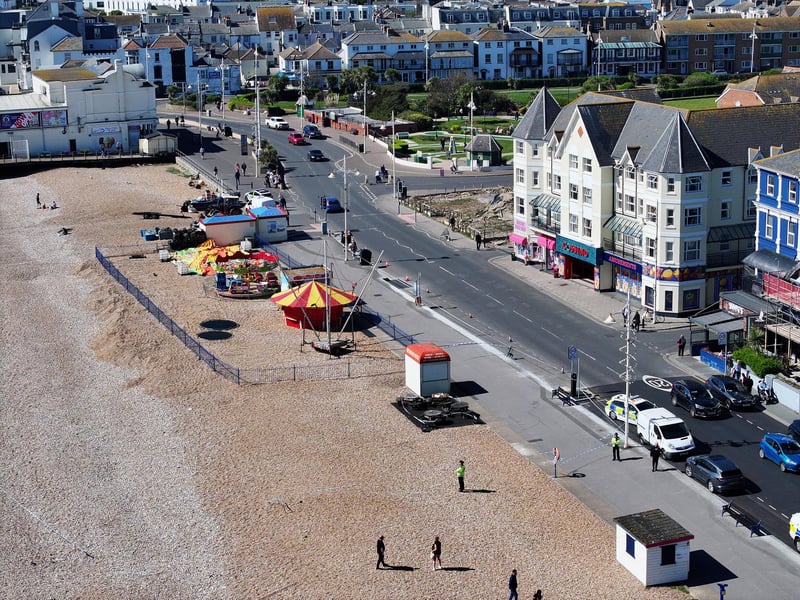 Police at the scene in Bognor Regis. Picture: Sussex News and Pictures