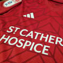 How the shirt will look with the St Catherine's Hospice sponsorship | Picture: Mark Dunford