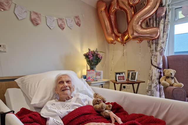 Miss Margaret Lord was 102 on Sunday. Picture: Elaine Hammond / Sussex World
