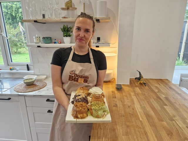Dozen Buns was started almost a year ago in Worthing by Kotryna Kuzmaite