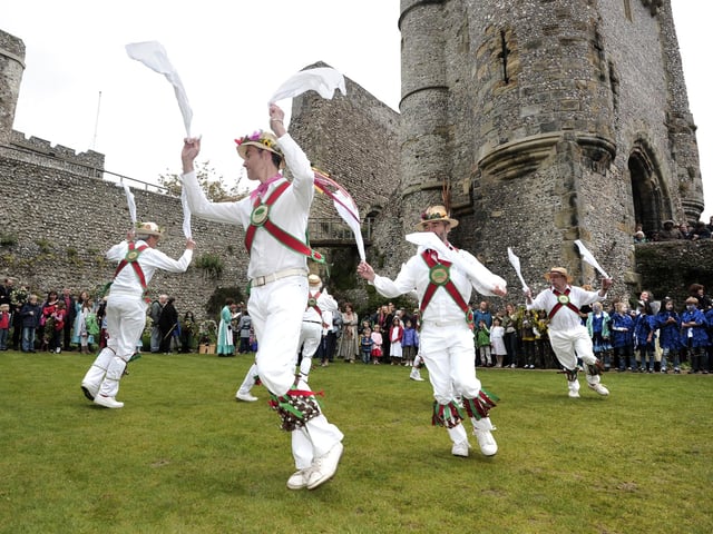 May Day celebrations at Lewes Castle in 2012. Photo: Peter Cripps