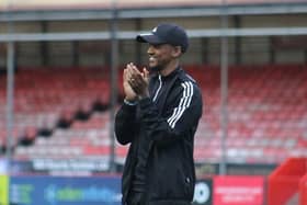 Crawley Town interim boss Lewis Young has been nominated for the Sky Bet League Two Manager of the Month Award for October. Picture by Cory Pickford