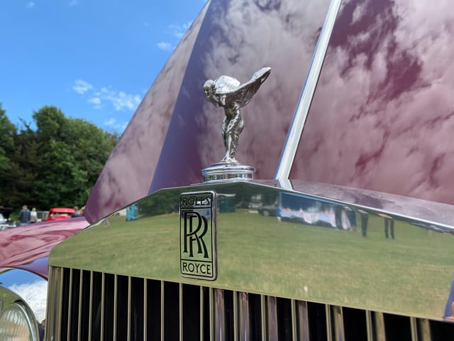 A Rolls Royce featured at the show