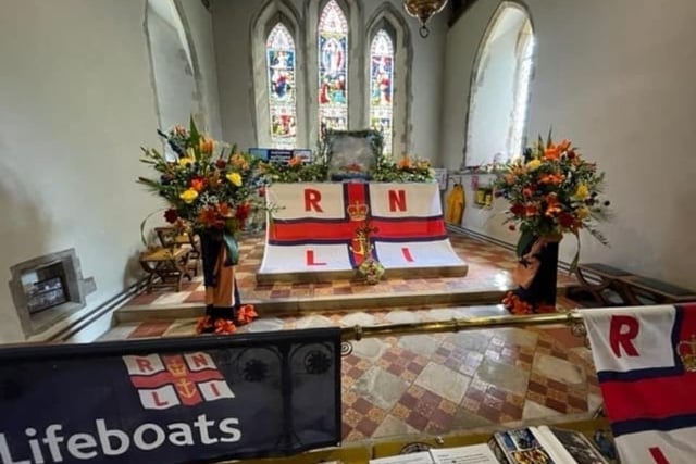 A flower festival was held at a church in Pevensey Pay in a fundraiser for Eastbourne’s RNLI.