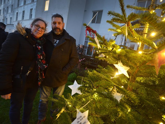 Lights of Love at St Michael's Hospice in St Leonards on December 10 2023.