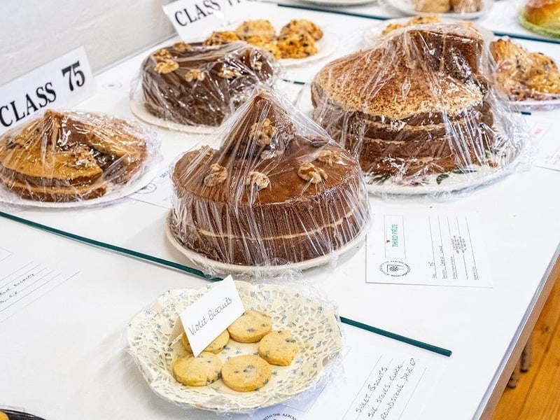 Coffee cake entries at East Preston and Kingston Horticultural Society’s annual flower show