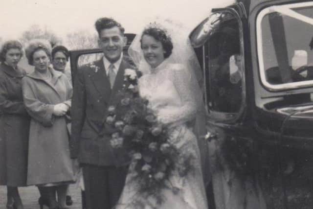 Ron and Brenda Frei pictured on their wedding day