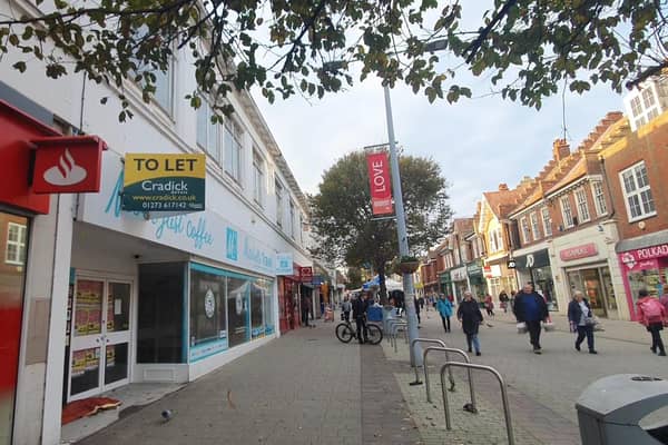 Bognor Regis has seen a much greater fall in footfall than other areas in the UK
