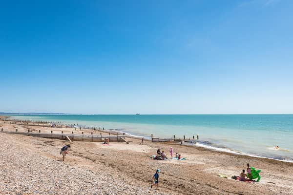 The stretch of coastline opposite Beach House Grounds could be designated as a bathing area. Picture: Worthing Council