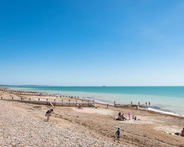 The stretch of coastline opposite Beach House Grounds could be designated as a bathing area. Picture: Worthing Council