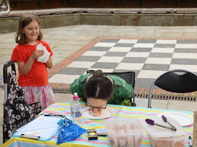 Donut eating event