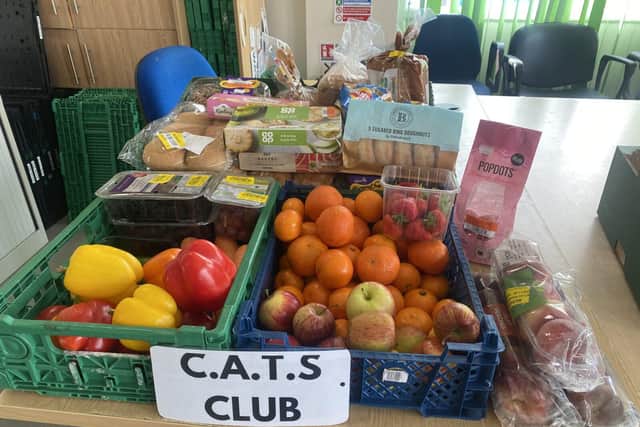 Surplus Food Donation for C.A.T.S Club