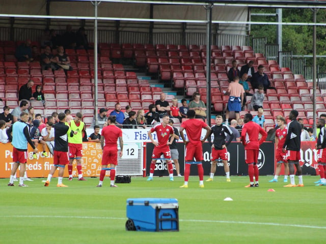 Action from Crawley Town's famous Carabao Cup win over Fulham. Picture by Cory Pickford