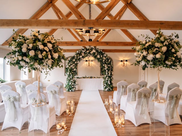 Cottesmore Hotel Golf & Country Club in Pease Pottage has a capacity for up to 150 day guests for the ceremony and breakfast and 200 total evening guests.
Currently, the venue said it only has Saturdays available in January, February, March, October and November 2023.
For a Saturday in May to September, couples will now need to look at 2024.