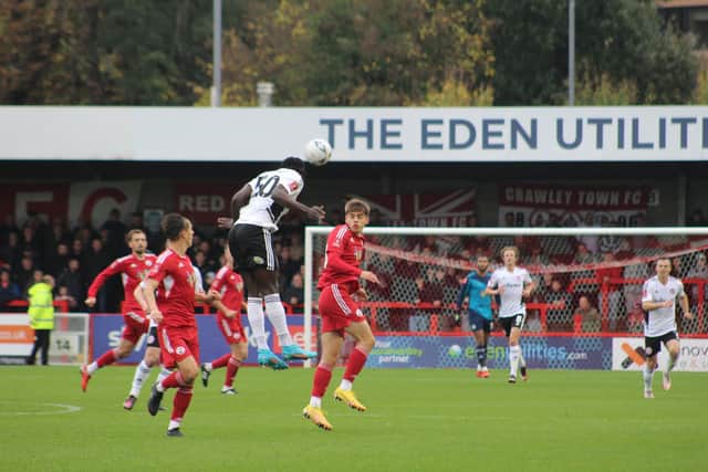 Crawley Town’s first defeat under Lewis Young was a crushing one, as they were knocked out of the FA Cup in the first-round by Accrington Stanley. Photo: Cory Pickford