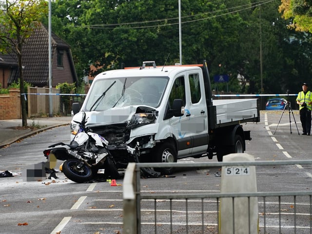 Collision on the A21 Sedlescombe Road North, Hastings (photo by Dan Jessup)