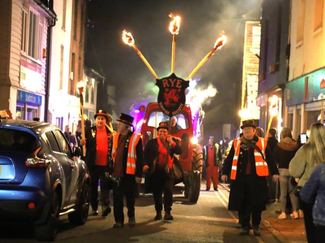 Rye Bonfire 2024. Photo by Andrew Clifton