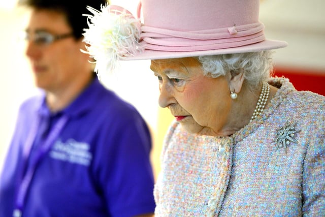 The Queen visited Canine Partners, Mill Lane, Heyshott, Midhurst. Pic Steve Robards SR1728783