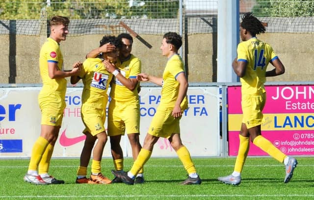 Lancing beat Newhaven 3-1 at Culver Road. Photographer Stephen Goodger caught the action