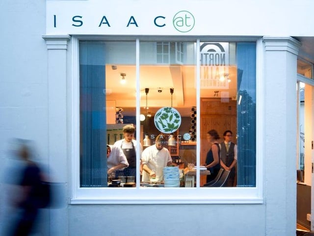 Isaac At is a modern British restaurant in the centre of Brighton serving Sussex on a plate and an all-English wine list.
