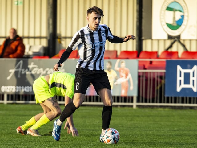 Action from Peacehaven and Telscombe's win over Bexhill United in the SCFL premier