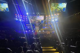 Esport players at a gaming competition