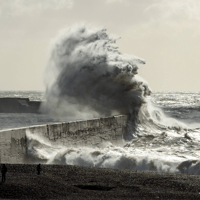 In photos: Storm Austen in Eastbourne with waves reaching over 14 metres