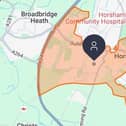 UK Power Networks customers in the RH13 area of Horsham have been hit by a power cut. Picture courtesy of UK Power Networks