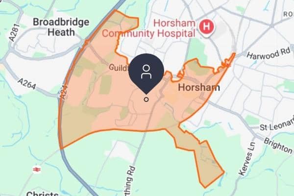UK Power Networks customers in the RH13 area of Horsham have been hit by a power cut. Picture courtesy of UK Power Networks