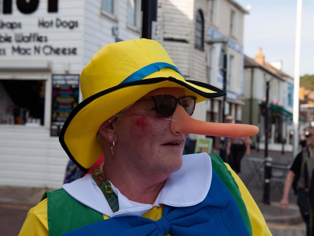 Hastings Old Town Carnival Week 2025: Pram Race. Pic by Frank Copper.