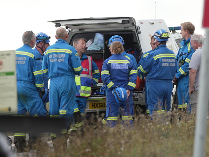 There was a heavy police presence at Hove seafront on Tuesday evening, September 3