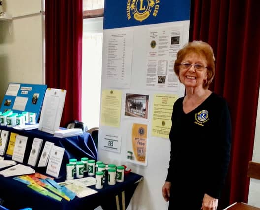 Joan Bobker, Chair of Community Service, at a recent Billingshurst Lions Fund raising event