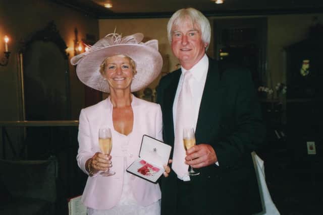 Sue Chapman and her husband Phil.