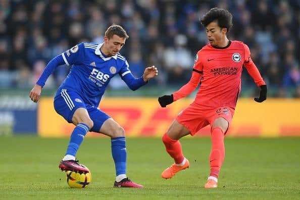 Brighton ace Kaoru Mitoma scored a brilliant goal in the 2-2 Premier League draw at Leicester City