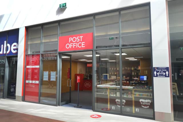 The Post Office inside Langney Shopping Centre