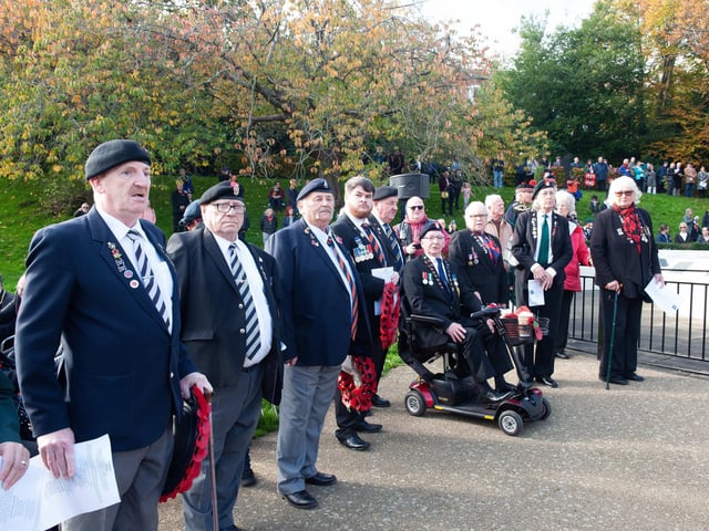 Hastings Remembrance service in Alexandra Park. Photo by Frank Copper