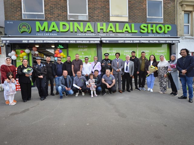 The opening of Madina Halal Shop in Silverhill, St Leonards on May 19 2025.
