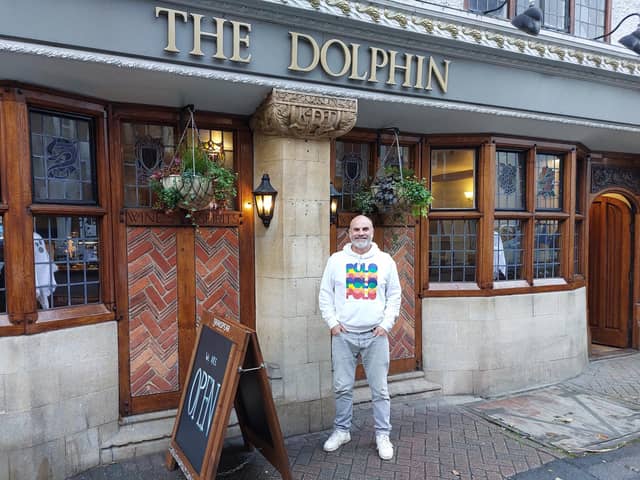 Liam Barham, the new landlord of The Dolphin in South Street. Photo: staff