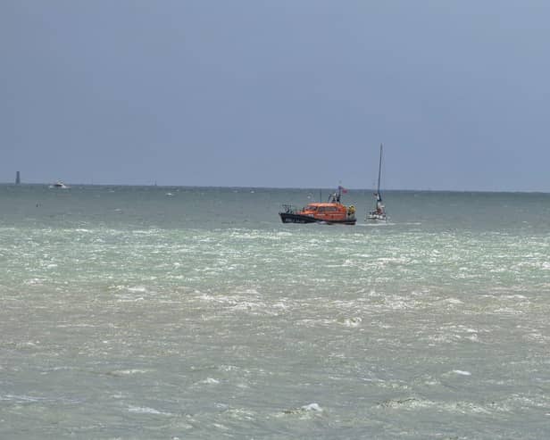 The RNLI in Hastings was called out to a stricken yacht on Sunday, April 21, 2024