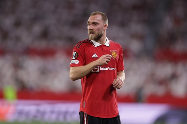 This one is up for debate. The Denmark midfielder has started two games in quick succession since his return from a long-term injury, suffered in January.  He's a vital cog in this team so Ten Hag may take the risk and play him again today in an important game. (Photo by Gonzalo Arroyo Moreno/Getty Images)